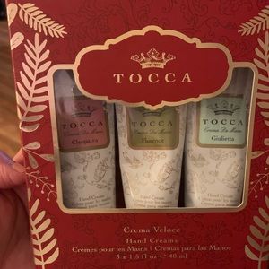 Tocca hand creams Cleopatra Florence Giuletta
